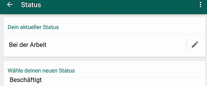 Die frühere Status-Anzeige von WhatsApp soll zurückkehren